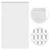 VerRich Silver Chain Curtain Door Fly Screens 70 x 200cm Aluminium Insect Screen for doorways