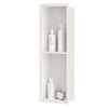 sunrik Shower Niche, Embedded Shower Niche Stainless Steel, Shower Niche with Shelf 20?60?10 cm, Warm white