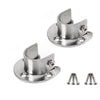 KAFENDA 2pcs Wall Mounted Clothes Pole Rack, Clothes Rod Rack, Wardrobe Rod End Socket, Shower Curtain Rod Socket, U Flange Rod Bracket for 1.26 inch