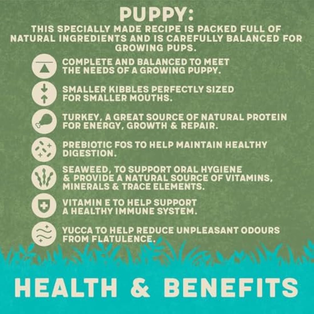 Harringtons Complete Puppy Dry Dog Food Turkey & Rice 10kg - Made with All Natural Ingredients