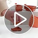 24 Pcs Pots Feet Plant Flower Invisible Pot Risers Triangle Toes Lifters Plastic Planters Stand for Better Water Drainage Indoor and Outdoor Garden Patio Small Large Plant Pot
