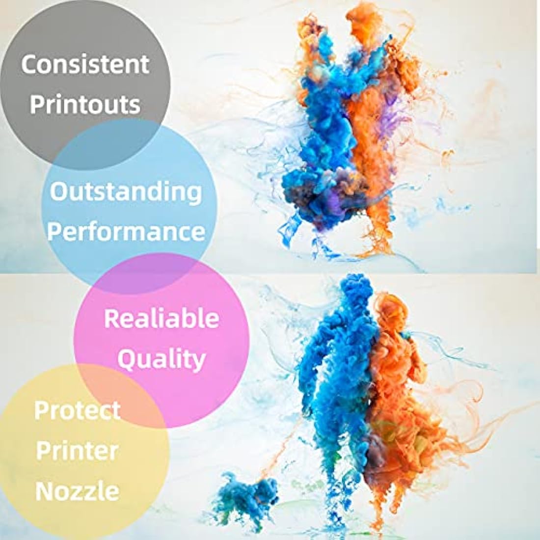 ATTA 5 Pack Sublimation Ink SG400 SG800 High Yield Heat Transfer Sublimation Ink Cartridges Compatible with Sawgrass Virtuoso SG400 SG800 Printer Ink(2 Black,1 Cyan,1 Magenta,1 Yellow)
