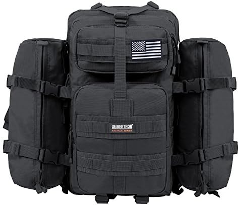 Seibertron Falcon Tactical Water Repellent Hiking Camping Backpack Compact Assault Pack Summit Bag