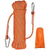 Climbing Rope, Diameter 10mm Outdoor Static Multipurpose Rope, High Strength Cord Safety Rope for Escape, Camping, Hiking, Fire Rescue, Parachute (Orange Length 30m)