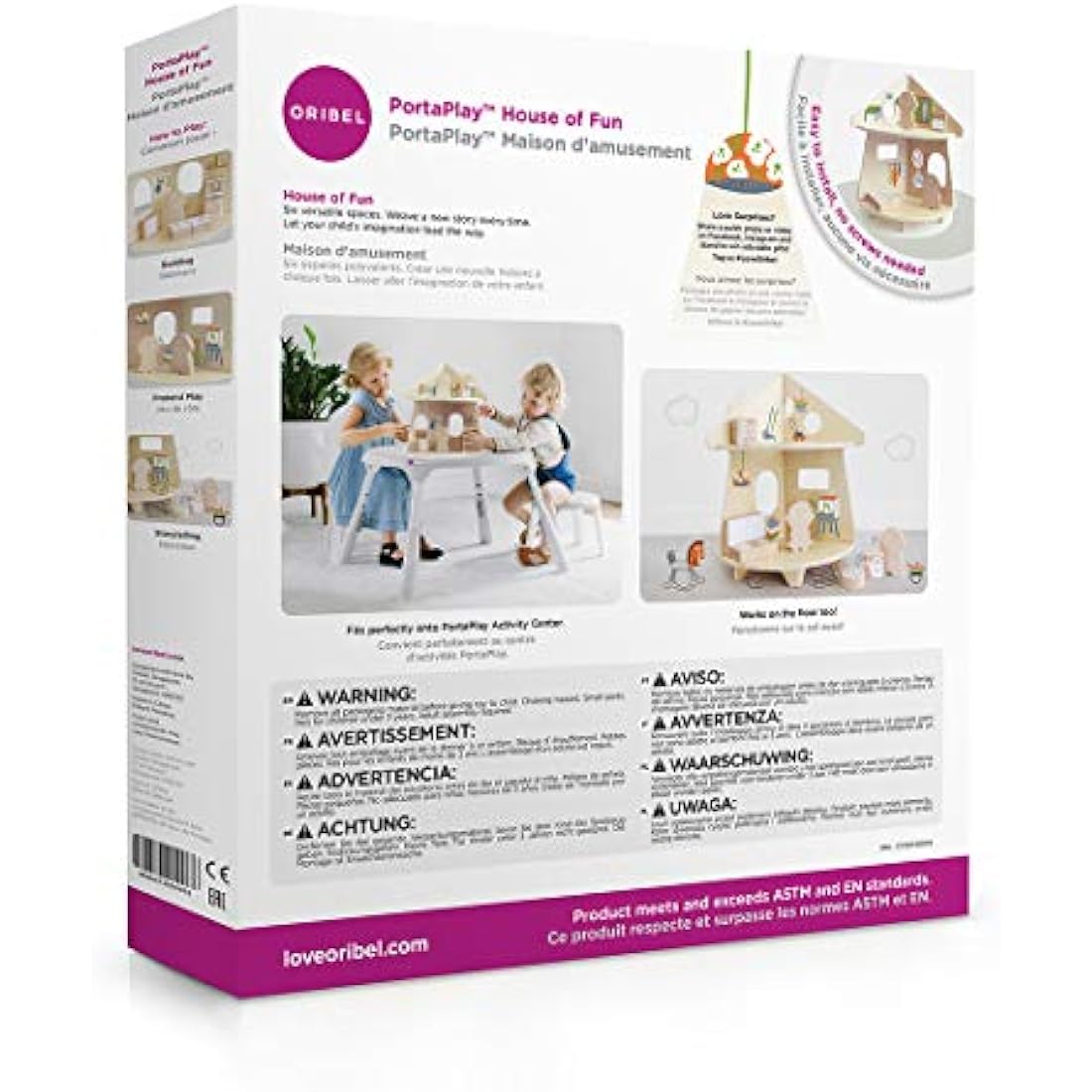 Oribel Portaplay House of Fun Wooden Dolls House