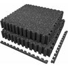 AIRHOP 0.56in Thick 48 Sq Ft Exercise Equipment Mats, 12 Tiles Upgraded Rubber Top with High Density EVA Foam, Large Interlocking Puzzle Gym Flooring For Home Gym, Heavy Weight Workout, 24 x 24in