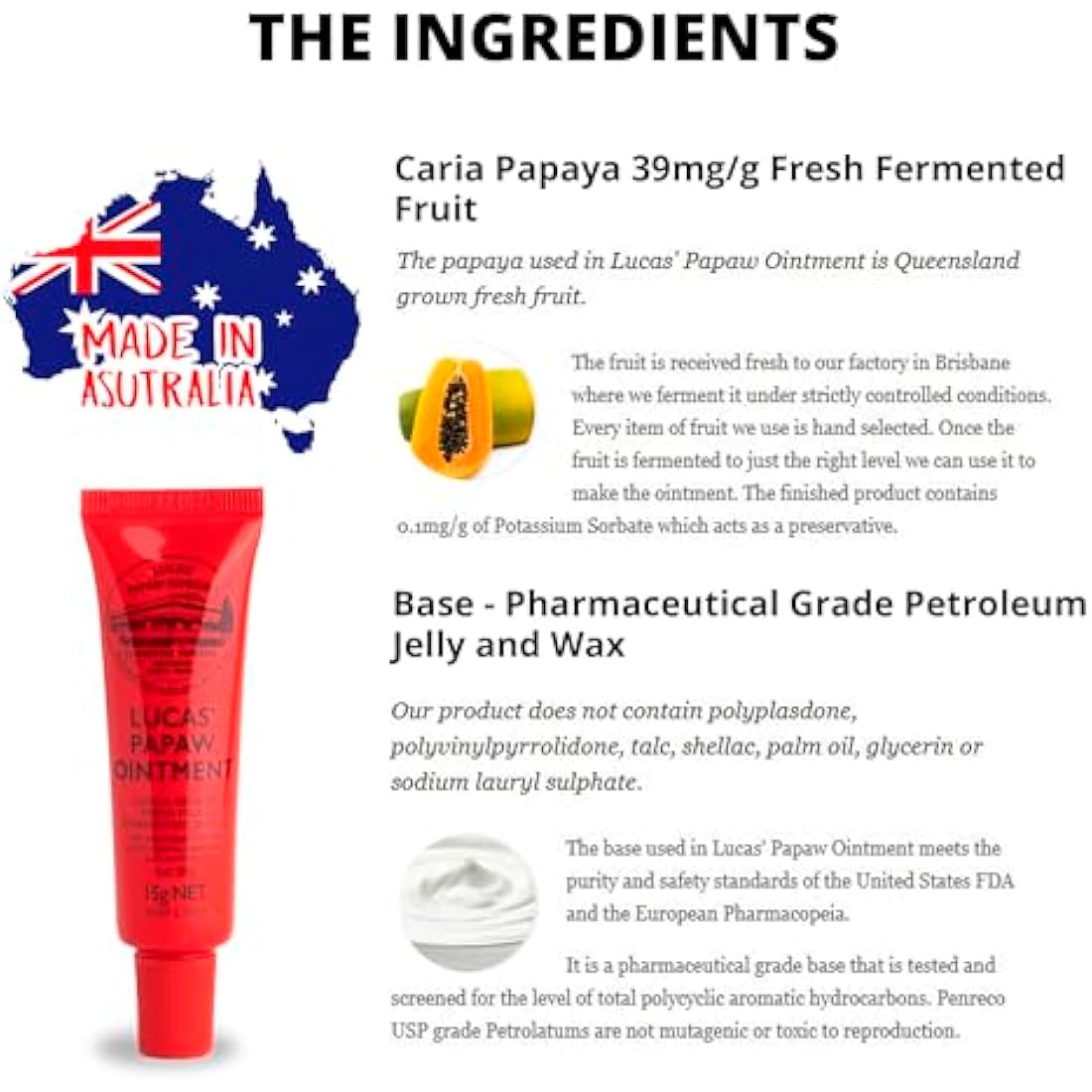 Lucas Pawpaw Lip Ointment, Lucas Pawpaw Cream, Lucas Pawpaw Ointment for Lips & Dry Skin - Unique All Skin Types, All Gender- Any Season Gift Pack with 75g and 15gr Pawpaw Balm