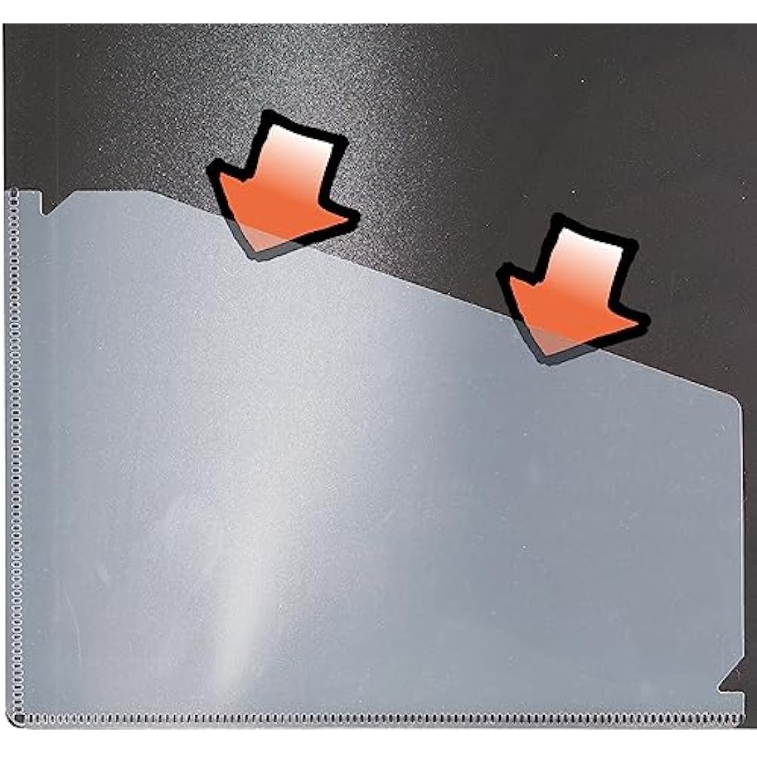 eco-eco A5 Size 50% Recycled 100 Pocket Black Presentation Display Book, Storage Case Portfolio Art Folder with Plastic Sleeves with Black Display Box