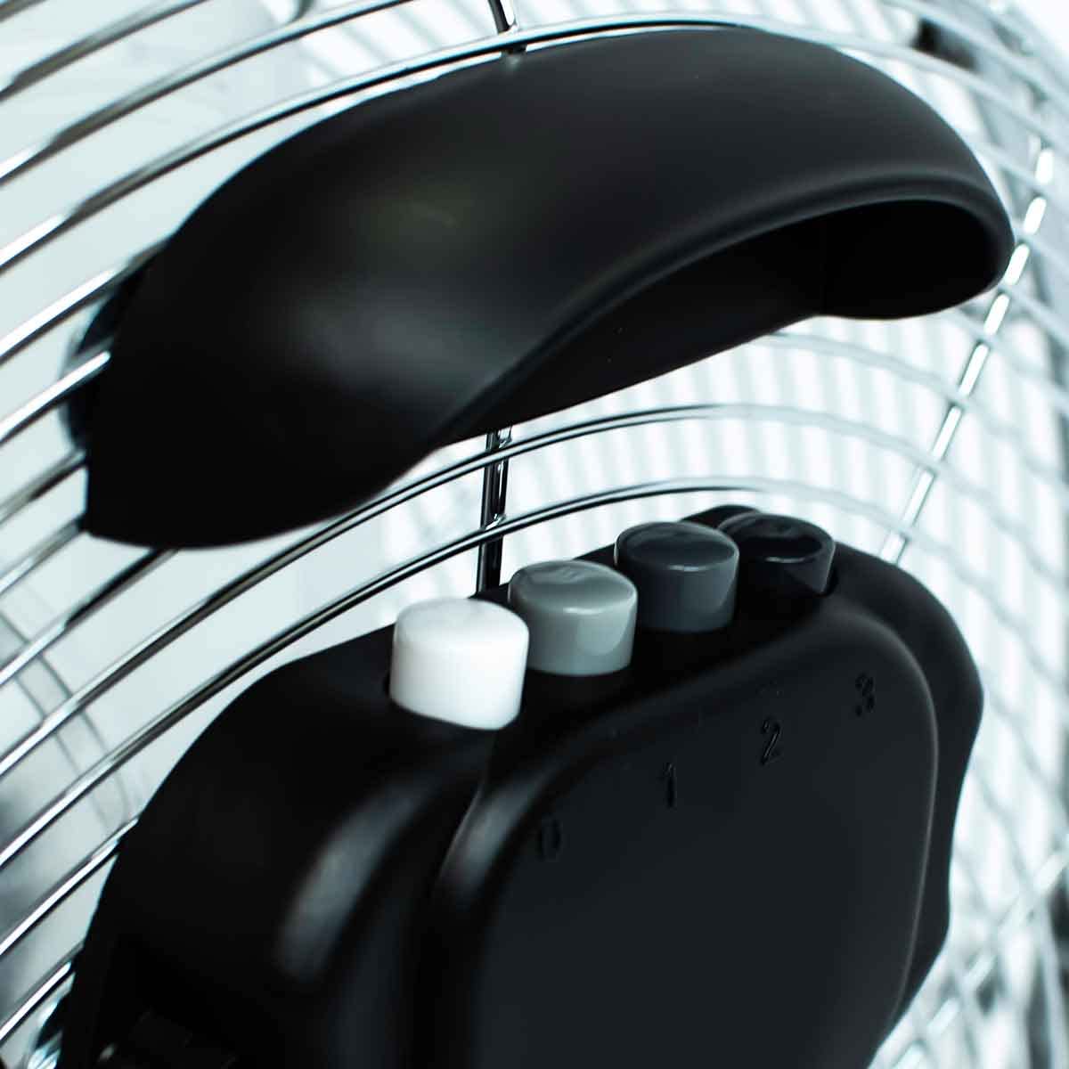 Status Floor Fan | 18 Inch Portable Fan | 3 Speed Adjustable Angle Fan | Chrome | S18CFLOORFAN1PKB
