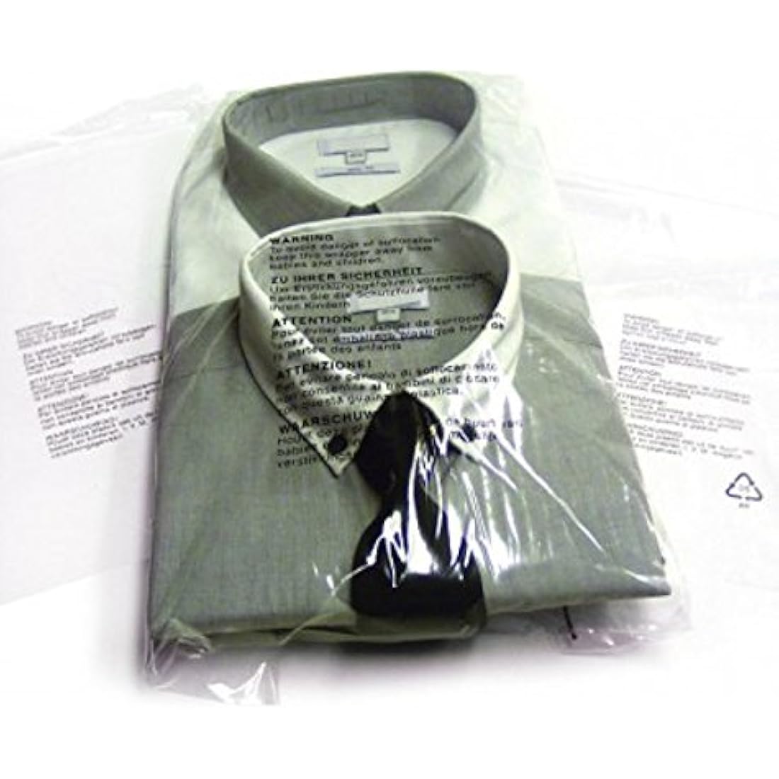 100 Clear Plastic SELF Seal Garment Clothing Bags with Safety Warning RESEALABLE Peel & Seal Polypropylene Clothes T-Shirt Shirt Display Postal Packing Postage Sacks MAILERS SABCO (10" x 14")