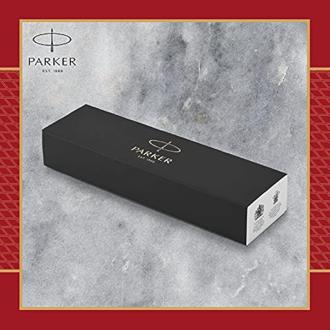 Parker IM Rollerball Pen | Premium Red Lacquer with Gold Trim | Fine Point with Black Ink Refill | Gift Box, 1 Count (Pack of 1)