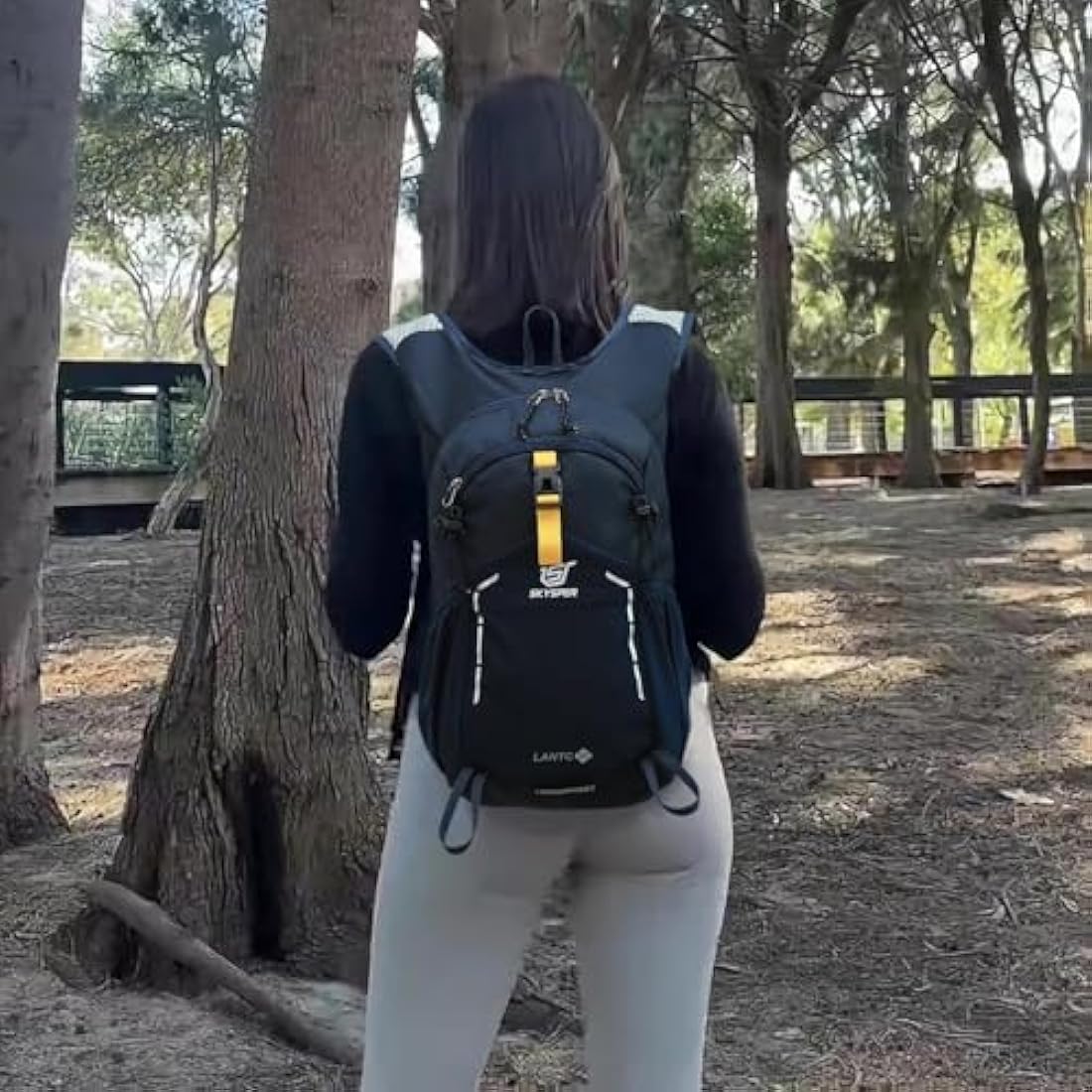 SKYSPER Small Hiking Backpack - 15L Travel Backpack Lightweight Bag Water Resistant Walking Backpack for Women Men