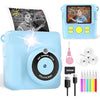 Kids Camera for Boys, Instant Print Camera for Kids with Photo Paper, 1080P Digital Camera for Children, Cool Toys Gifts for Boys Age 3 4 5 6 7 8 9 10 Years Old, Video Recorder, 32GB SD Card - Blue