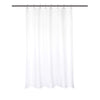 Barossa Design Waterproof Fabric Stall Shower Curtain Liner 48" W x 72" H - Hotel Quality, Machine Washable, White Shower Liner for Bath Tub, 48x72