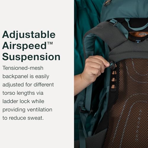Osprey Renn Women's Backpack, 65L, Dark Charcoal/Gray Wolf, O/S