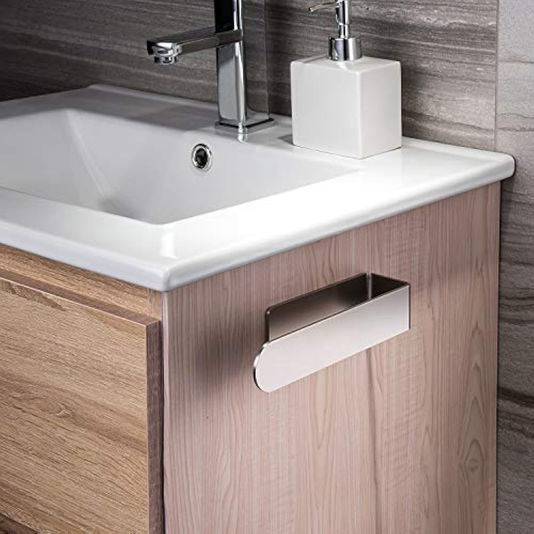 YIGII Hand Towel Holder Self Adhesive - Towel Ring Stainless Steel Towel Rail for Bathroom