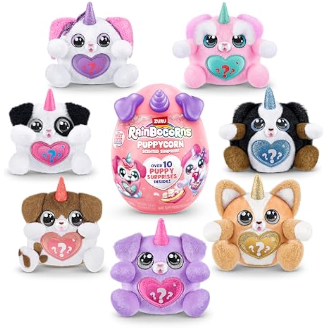 Rainbocorns ZURU Puppycorn Scent Surprise, Poodle, by ZURU Surprise Unboxing Soft Toy, Scented Puppy Plush for Girls (Poodle)