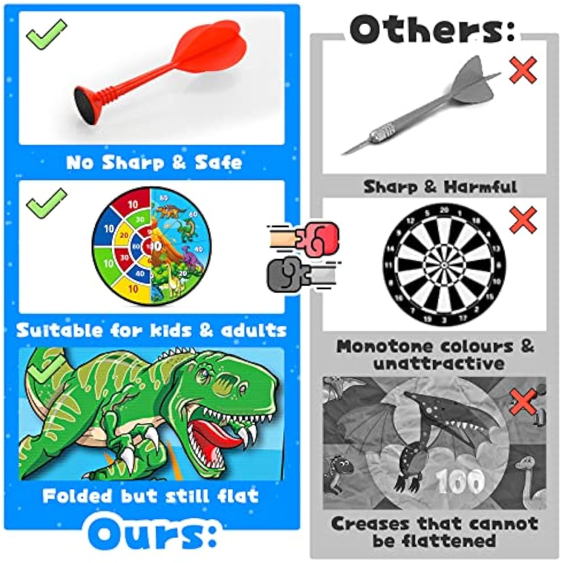 Garden Games for Kids, Kids Dart Board Set Toys for 3-12 Year Old Boys Girls Toys age 4-12 Outdoor Garden Toys Christmas Xmas Gifts for 3-9 Year Old Boys Girls Stocking Fillers Kids Party Games