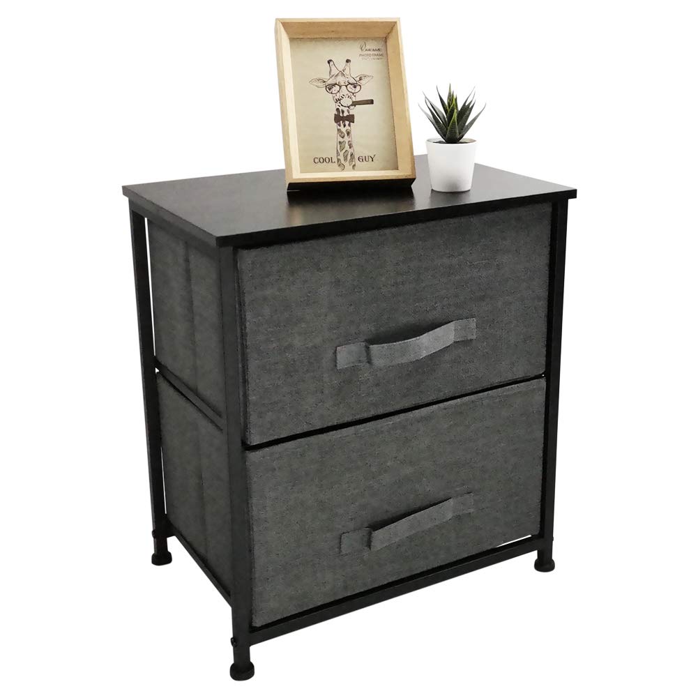 KKTONER Chest Of Drawer Storage Tower Units Storage With Drawer Dresser Cloth Organizer Beside Table For Bedroom Livingroom Nightstand Cabinet Fabric
