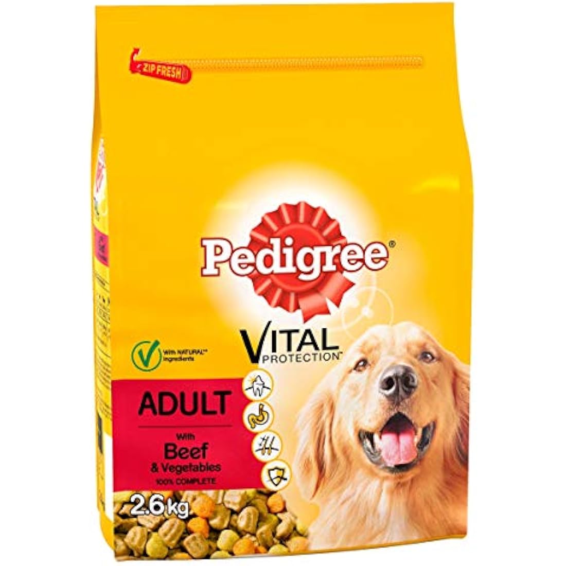 Pedigree Dog Complete Dry with Beef and Vegetable 2.6kg