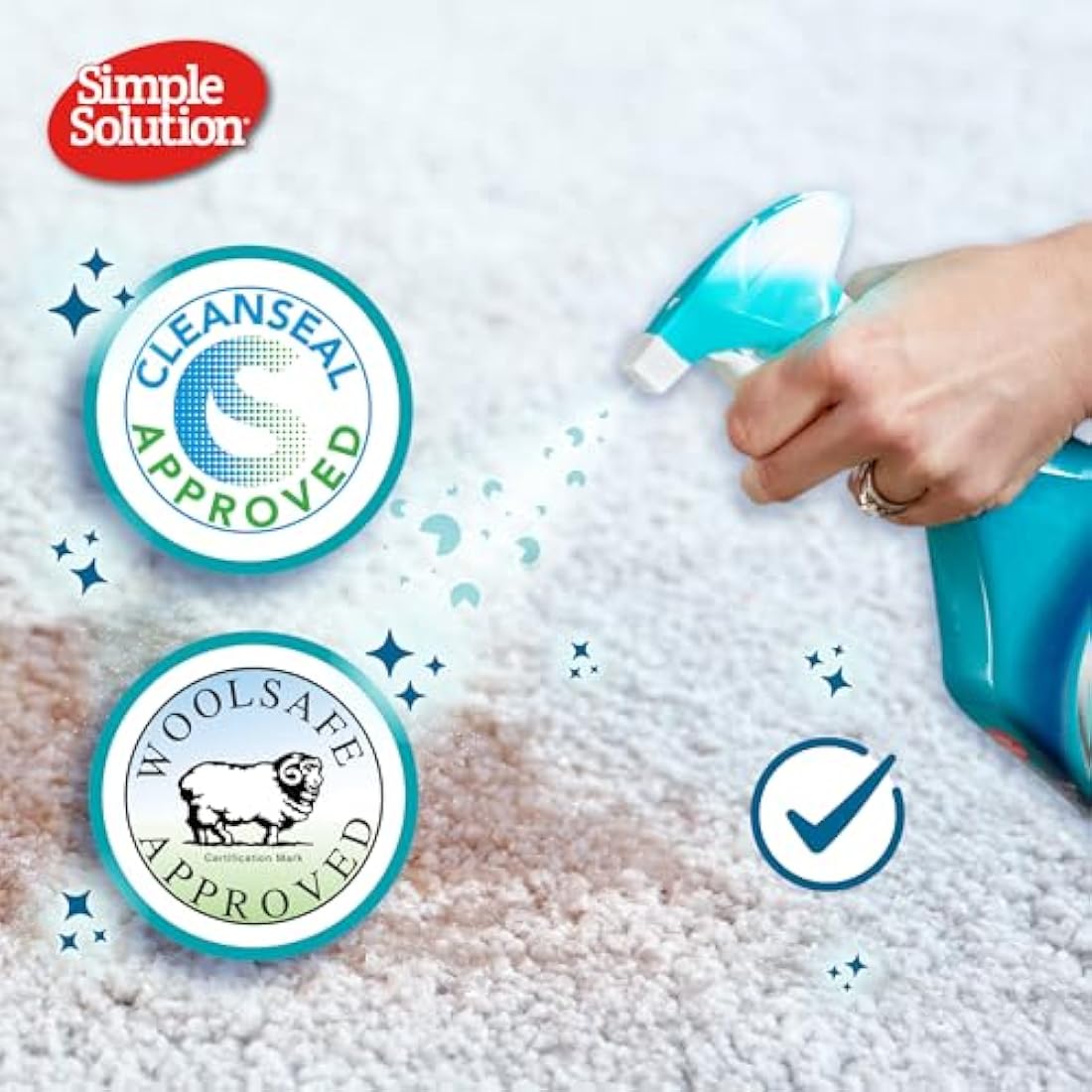 Simple Solution Dog Stain and Odour Remover, Enzymatic Cleaner with Pro-Bacteria Cleaning Power - 750ml