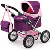 Bayer Design 13057AA Dolls Pram Trendy, stroller, foldable, height-adjustable handle, bag