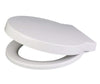 Euroshowers 87360 Round Soft Close Toilet Seat, White, 400 mm x 420 mm