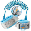 Lehoo Castle Baby Reins for Walking, 1.5M Toddler Reins for Kids with Induction Lock, Anti Lost Wrist Link Wrist Reins, Child Safety Harness for Autism Boys Girls (Light Blue)
