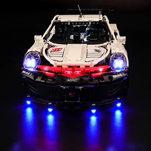 BRIKSMAX Led Lighting Kit for Porsche 911 RSR - Compatible with Lego 42096 Building Blocks