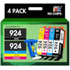 starink 924 Ink Cartridges Replacement for HP 924 for HP OfficeJet Pro 8120e OfficeJet Pro8122e 8124e 8125e 8132e 8134e 8135e 8130e 8138e 8139e All-in-One(No Chip, Black Cyan Yellow Magenta)