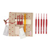 Tulip Etimo Red Crochet Hook, Ergonomic Soft-Grip Aluminium Shaft, 1 Piece