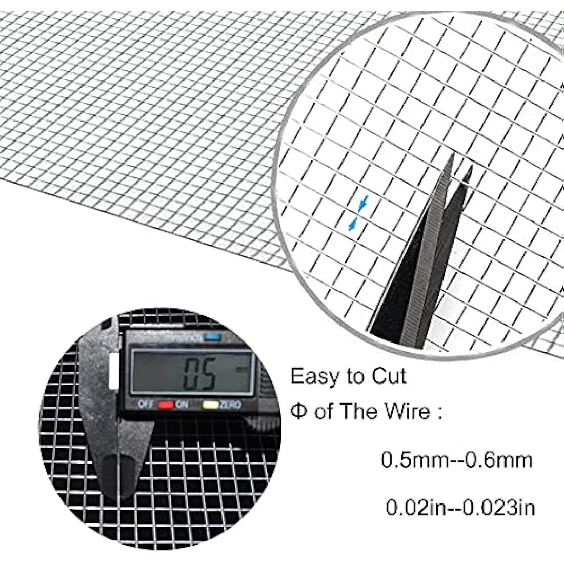 C&Xanadu 200mmX6m Rodent Mesh Sheet,Welded Steel Mesh Panels,Hot Dip Galvanised Wire Netting Fence Mesh-Stop & Prevent Rat & Mouse and Snake Through