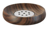 Kleine Wolke Acaia Soap Dish Accessories Brown Material: Acacia Length 10.8 x Width 10.8 x Height 2.1 cm