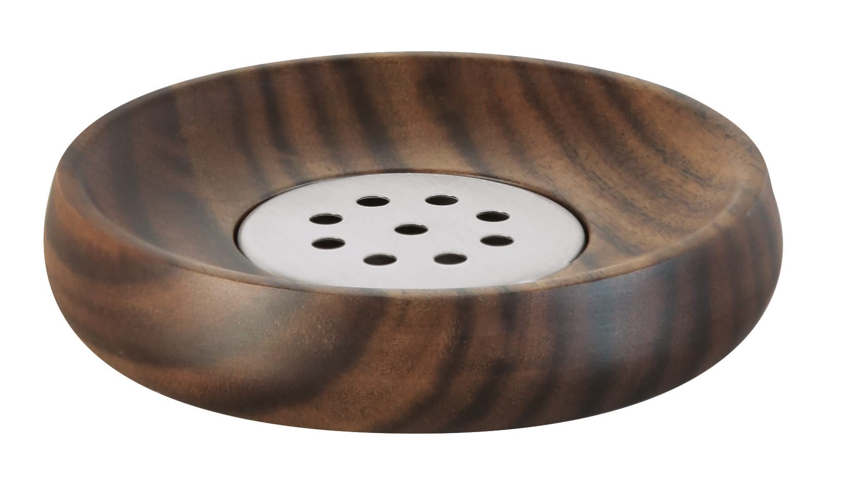 Kleine Wolke Acaia Soap Dish Accessories Brown Material: Acacia Length 10.8 x Width 10.8 x Height 2.1 cm