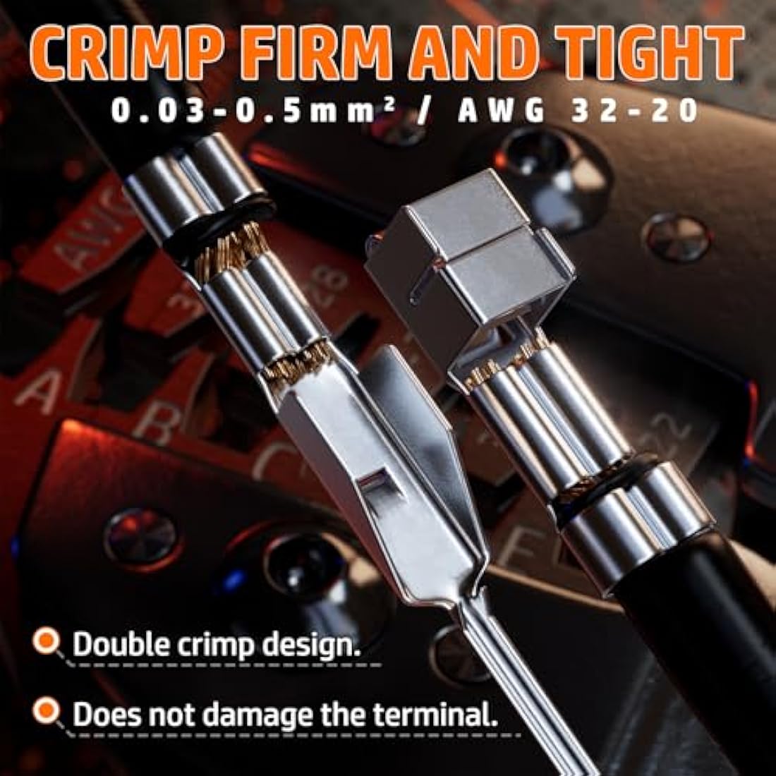 PEBA JST Crimping Tool kit, JST Crimper with 20 Styles JST-XH/JST-SM/JST-SYP 2.5mm Connector Kit, Micro Connector Pin Crimp Tool 0.05-0.5mm² for JST ST(XH/SM/PH/SYP),Dupont, Molex,KF2510 Connectors
