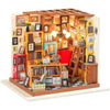 RoWood DIY Miniature Doll House Kit Library, Wooden Dollhouse Model Building Kits, Craft Kits Gifts for Adults and Teens for Christmas