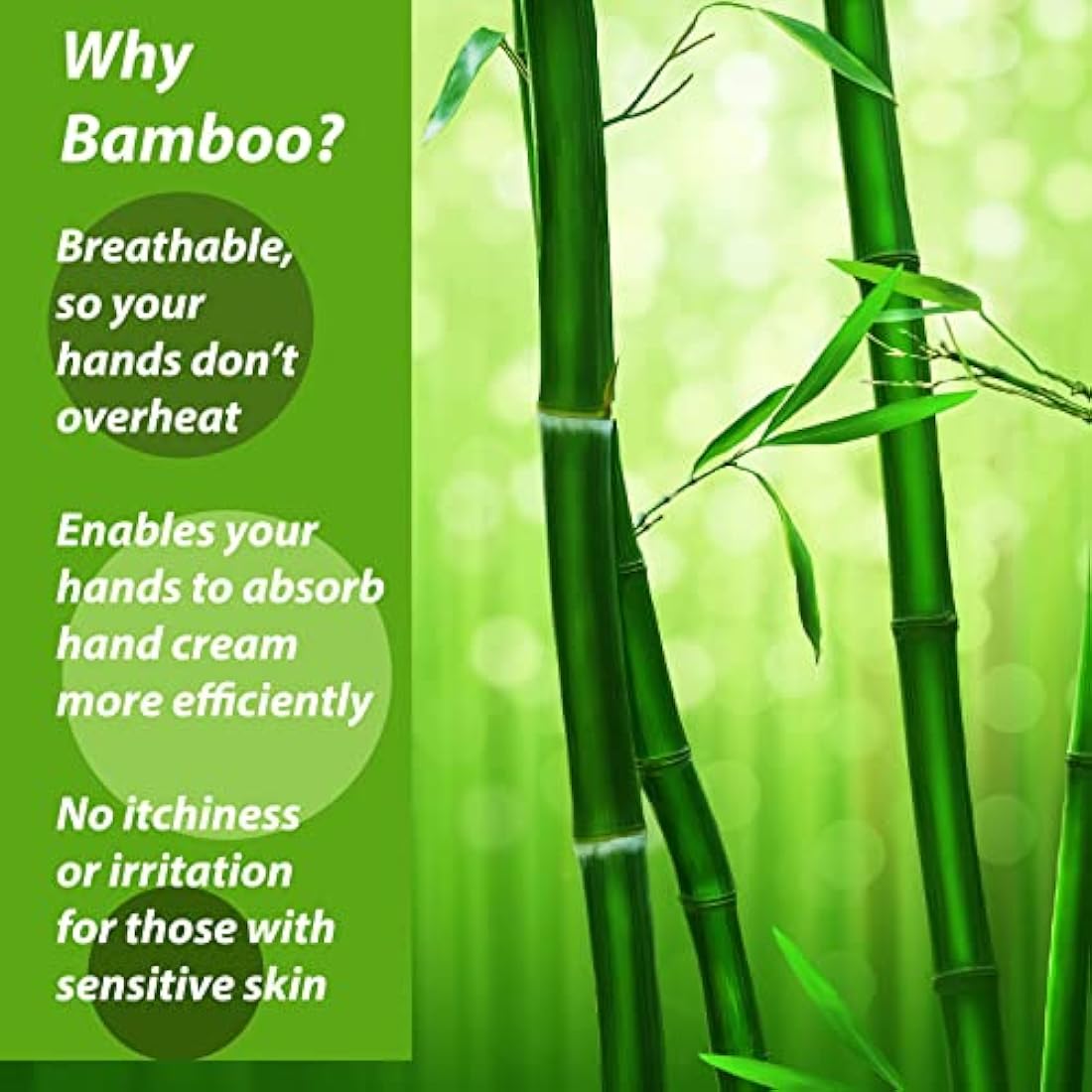 Bamboo Gloves for Eczema, Kids Age 4-6, Dry Hands, Moisturising Gloves for Children Overnight, 3 Pairs