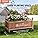 VEVOR 2PCS Raised Garden Bed with Trellis, 60"x13"x61.4" Outdoor Raised Wood Planters with Drainage Holes, Free-Standing Trellis Planter Box for Vine Climbing Plants Flowers in Garden, Patio, Balcony