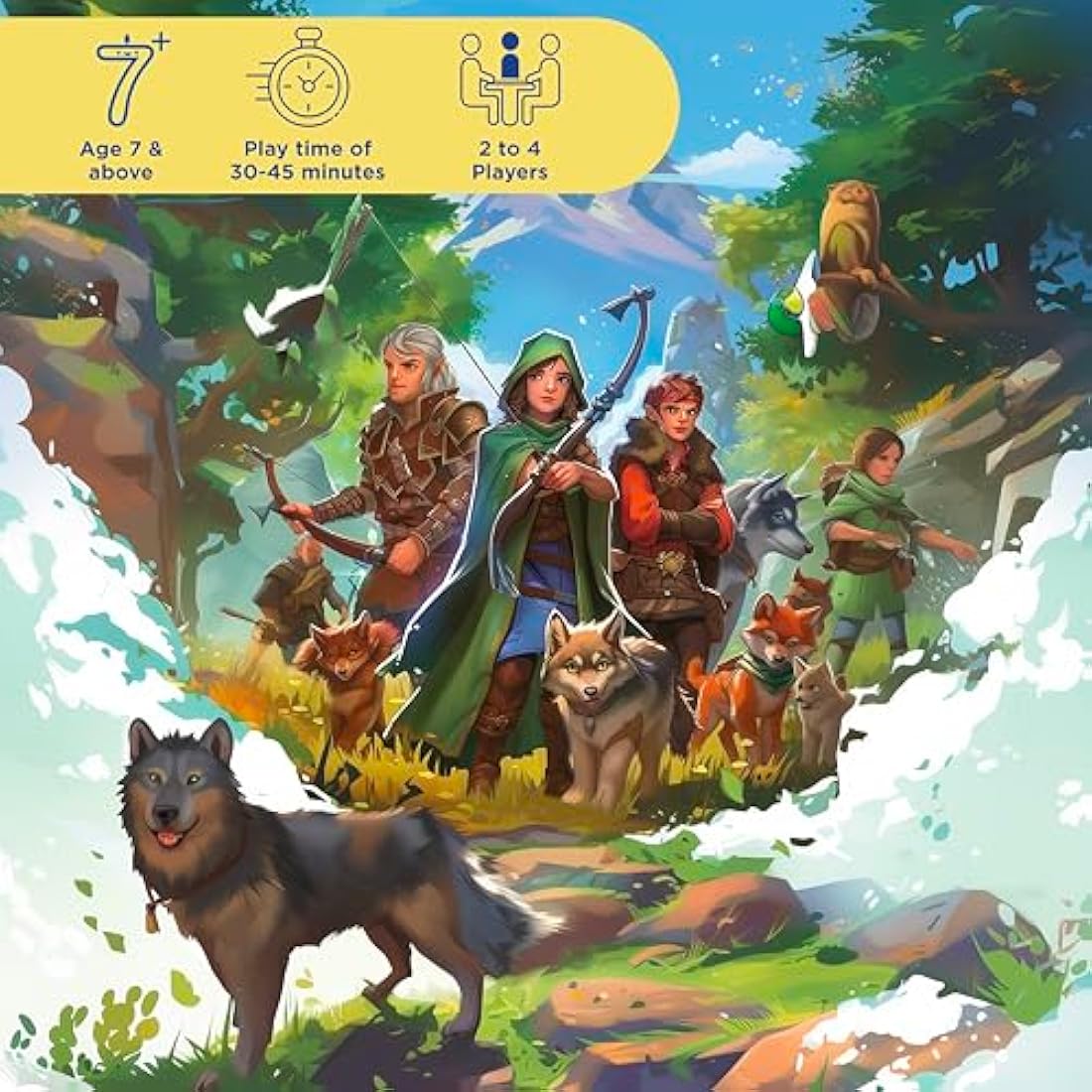 Thames & Kosmos Legends of Andor - The Family Fantasy Game, Cooperative Strategy Board Games for Family Night, Ideal for Adults and Kids, For 2 to 4 Players, Age 7+