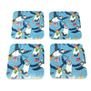 CHRISTMAS PUFFIN COASTER PACK (4PACK)