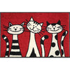 Wash+Dry 030812 Door Mat 50 x 75 cm with Three Cats Motif