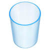 Cabilock Transparent Toothbrush Cup 3 Inch Clear Bathroom Tumbler for Kids Mouthwash and Daily Brushing with Smooth Edges