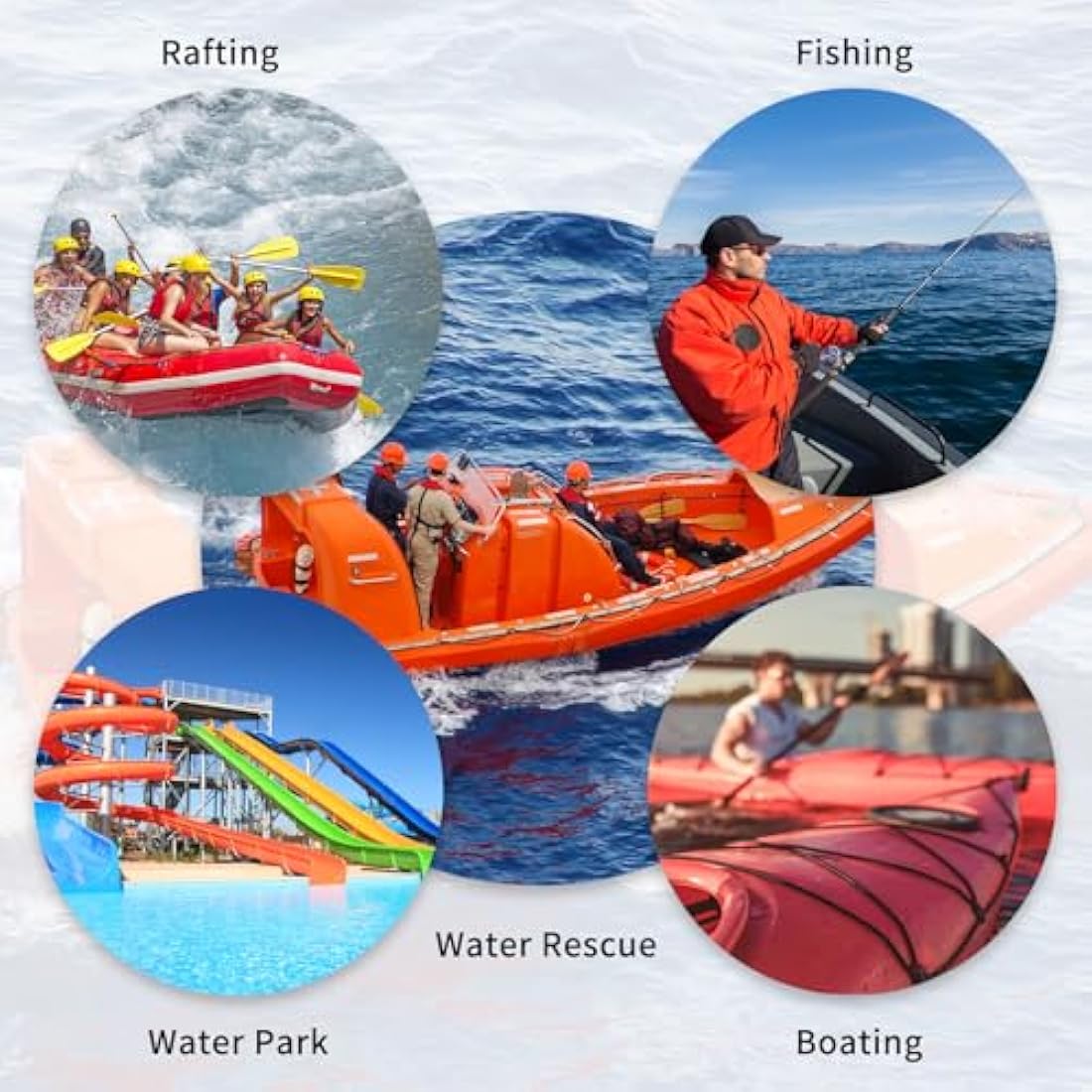 NewDoar 12KN Marine Floating Rope 10mm(3/8in) Accessory Cord Equipment 33FT(10M) 66FT(20M) 98FT(30M) Escape Rope for Boating, Camping, Anchoring, Fishing,Tent Canopy-Blue/30M