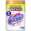 Vanish Stain Remover, Gold Oxi Action Powder, 1.5kg, Restores Whites and Protects Laundry from Greying, Removes Stains, Odours Laundry Detergent Leave Behind, Bleach Free