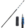 campMax Multi-Purpose 24ft Extension Pole, Durable Aluminum Telescopic Pole for High Ceilings Window Cleaning, Lightweight Paint Roller/Gutter