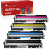 Toner Kingdom Toner Cartridges Compatible for HP 126A CE310A CE311A CE312A CE313A CF350A Compatible for HP LaserJet Pro 100 MFP M175 M175A M175nw M275nw M176 M177 M177FW CP1025 CP1025nw (4 Packs)