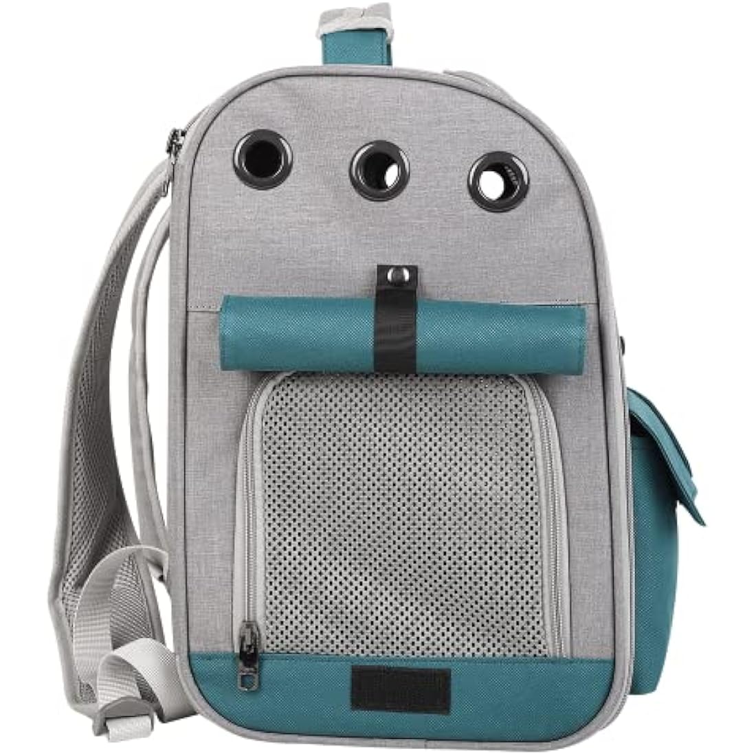 Pet Carrie Large Portable Backpack for Cat Puppy Dog up to 10kg - Capsule Breathable Travel Rucksack with Ventilated Mesh 3 Side Entry Top-Opening Foldable, Airline Approved for Outdoor Daily Use