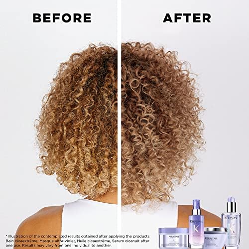 Kérastase Blond Absolu, Conditioning Leave-In Hair Serum, Overnight Treatment, For Lightened or Highlighted Hair, With Hyaluronic Acid & Edelweiss Flower, Sérum Cicanuit, 90ml