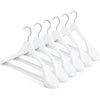HOUSE DAY High-Grade Solid Wood Coat Hangers for Women, Wide Shoulder Wooden Hangers, Suit Hangers with Non Slip Pants Bar, Smooth Finish 360 Swivel