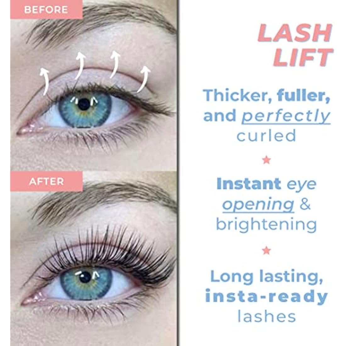 Lash Lift Kit | Professional Instant Perming, Lifting & Curling for Eyelashes | Semi-Permanent Salon & DIY Home Use | Includes Eye Shields, Pads, and Accessories